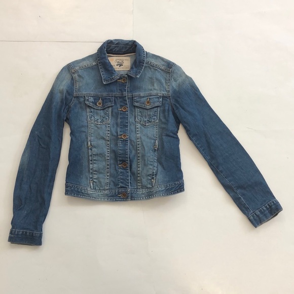 Zara Jackets & Blazers - ZARA S Jacket Blue Jean Premium Wash 4 Pocket Button Down Excellent Condition
